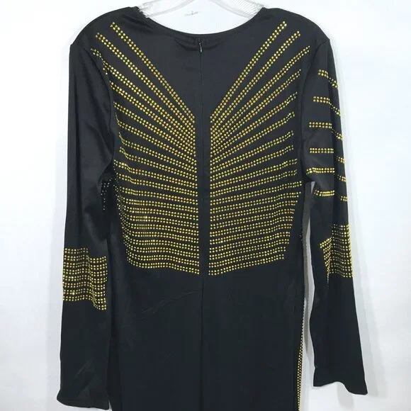 Rhinestone Formal Evening Party Dress XL - Picture 12 of 16